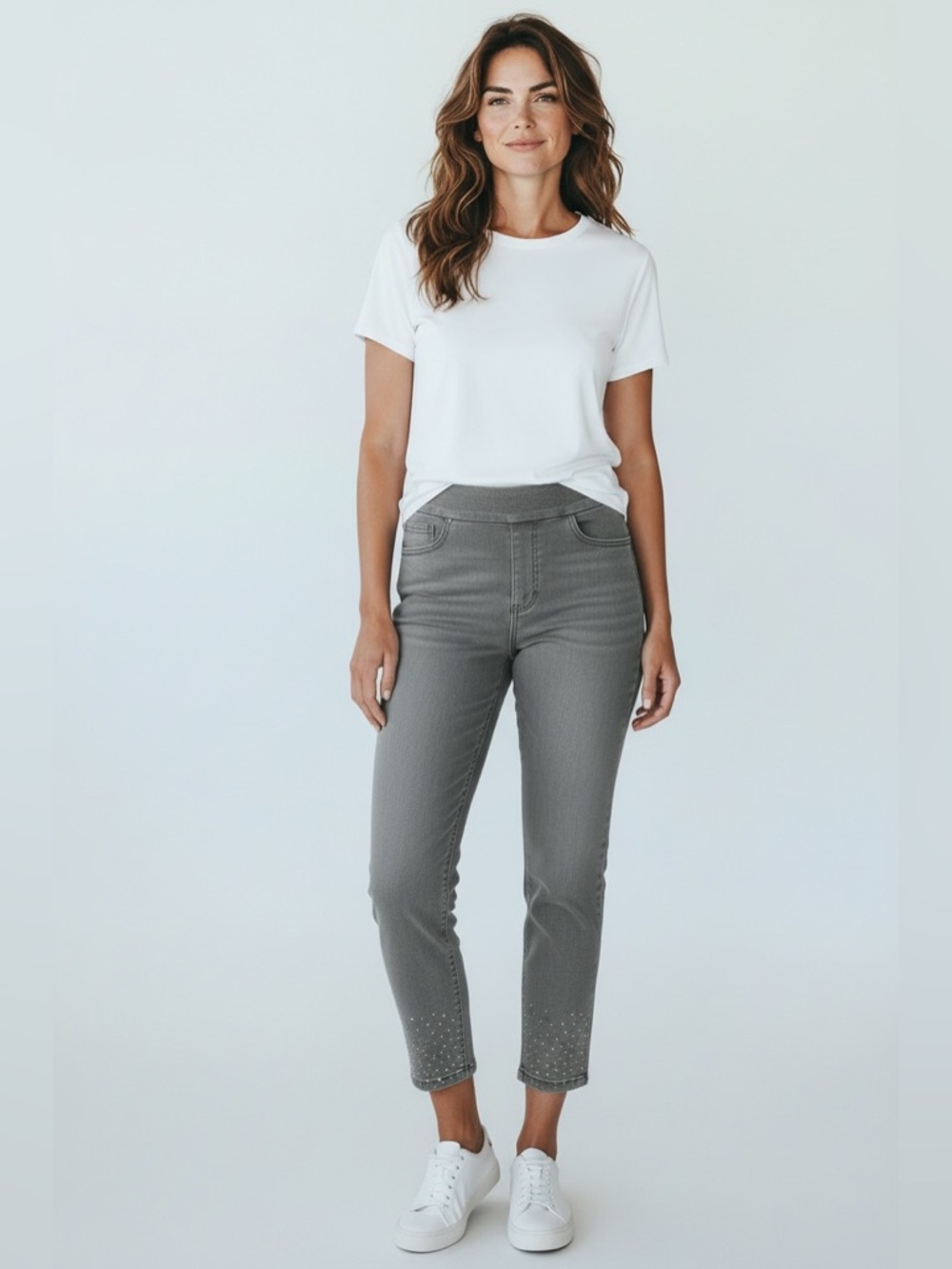 Chicos Women’s Size 4R Pull On Elastic Waist Black Jegging Ankle Pants